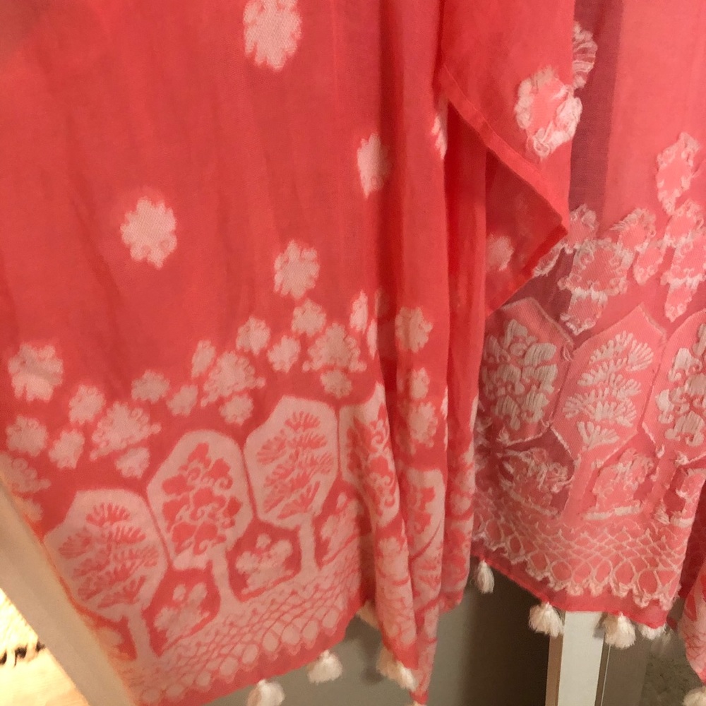 Peach jcrew coverup/ kimono